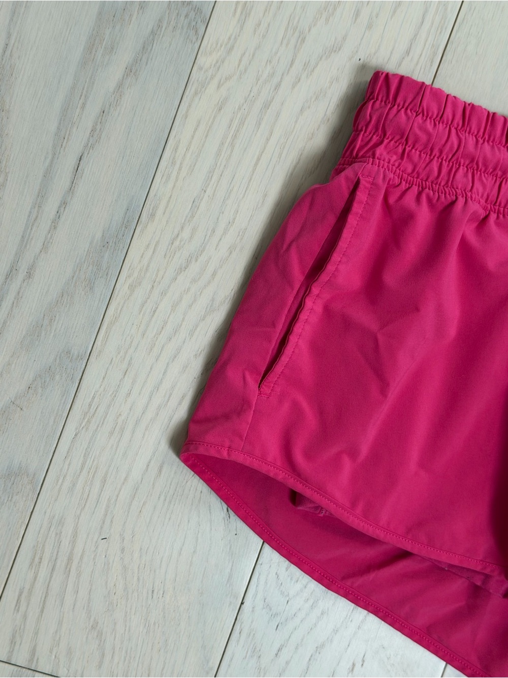 aerie Hot Pink Athletic Shorts with Elastic Waistband - Picture 2 of 4
